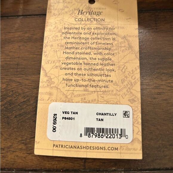 Patricia Nash Heritage Tan Chantilly Vegan Shoulder Bag Style P64501 MSRP 269.00 - Picture 7 of 16